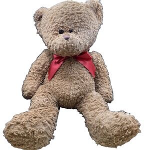 12" Walgreens Brown Plush Teddy Bear w/ Red Bow B52